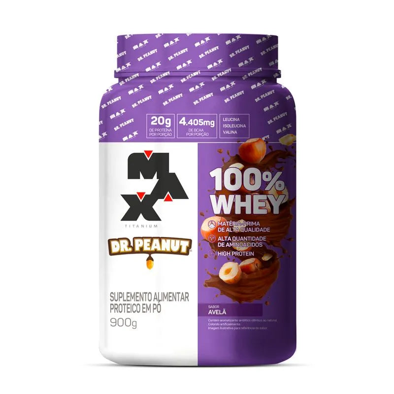 Dr Peanut 100% Whey - Max Titanium Hazelnut 900G